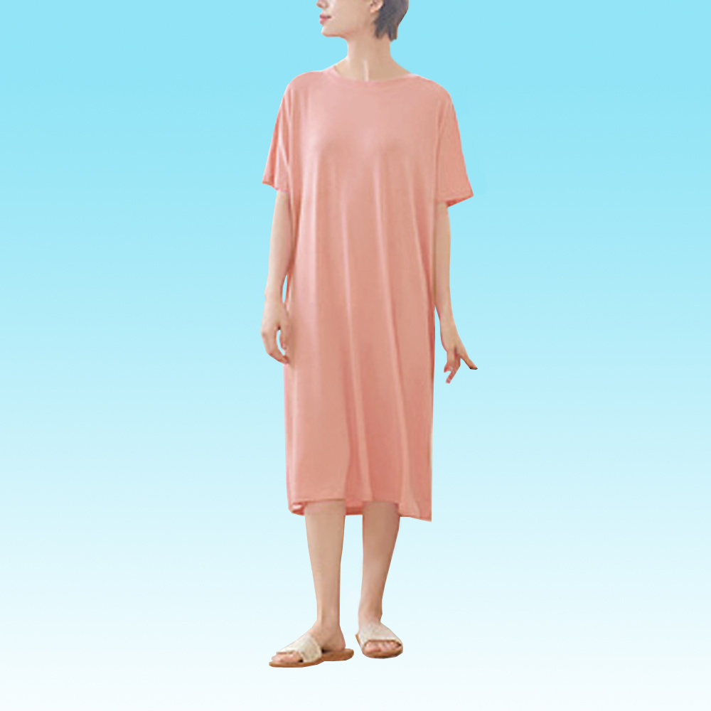 천연섬유 텐셀™ 반팔 원피스 잠옷